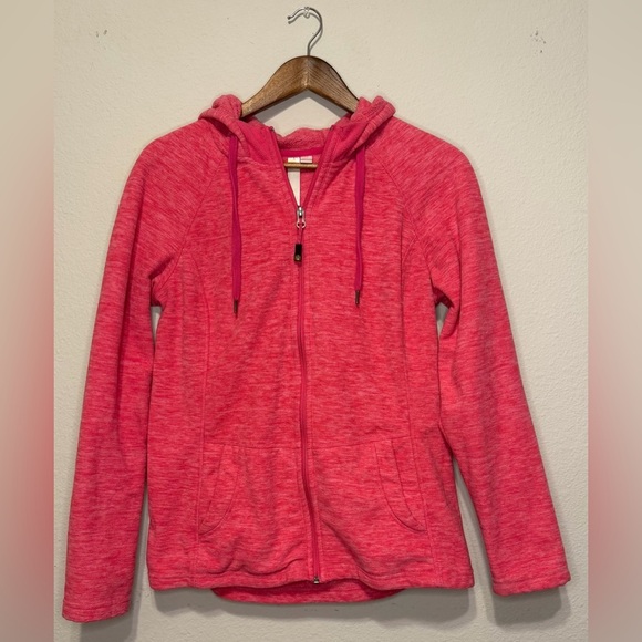 GreenTea Jackets & Blazers - Green Tea Medium Ladies Zip-Up Hoodie Pink- Size Medium